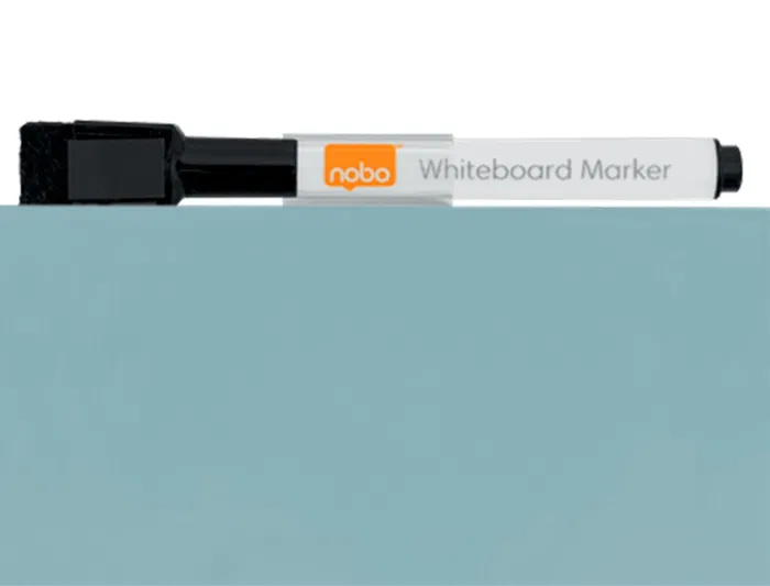 Nobo Pizarra Magnética Blanca para Hogar, Gris, 360x360 mm