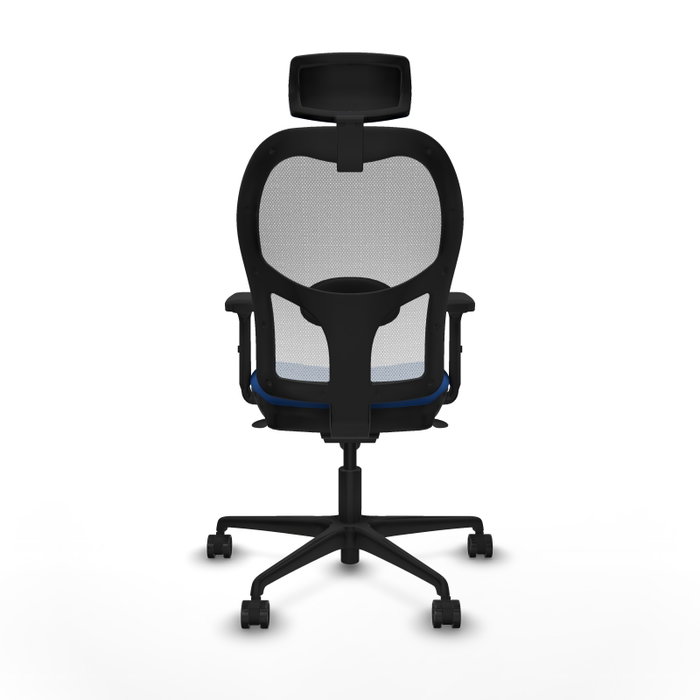 PIQUERAS Y CRESPO Silla de oficina Jorquera con mecanismo Sincro Azul y Blanco PIQUERAS Y CRESPO Silla de oficina Jorquera con mecanismo Sincro Azul y Blanco