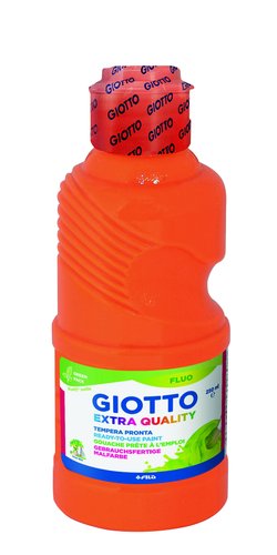 Giotto Témpera Líquida Fluo Naranja Botella 250 ml