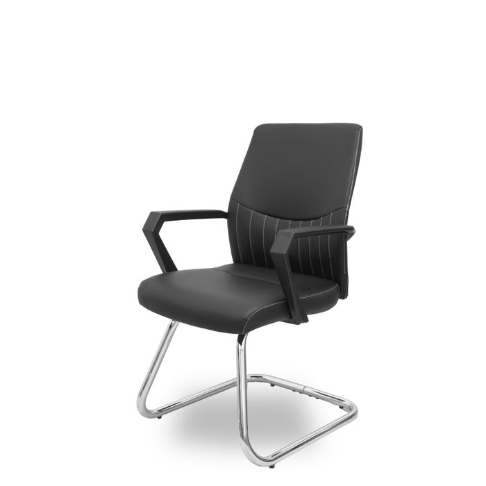 Piqueras y Crespo Silla Opti520 Confidente con Patín y Brazos Fijos Negro Piqueras y Crespo Silla Opti520 Confidente con Patín y Brazos Fijos Negro