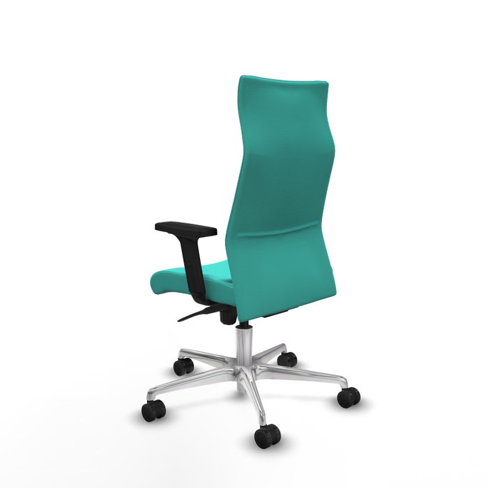 PIQUERAS Y CRESPO Sillón Albacete Turquesa con Mecanismo Sincro y Base de Aluminio PIQUERAS Y CRESPO Sillón Albacete Turquesa con Mecanismo Sincro y Base de Aluminio