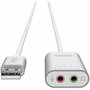 Unitek Adaptador de tarjeta de sonido Y-247A USB 0.2m plata