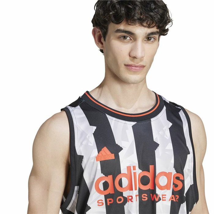 Camiseta de Tirantes Hombre Adidas House Of Tiro Tank Top Blanco Negro