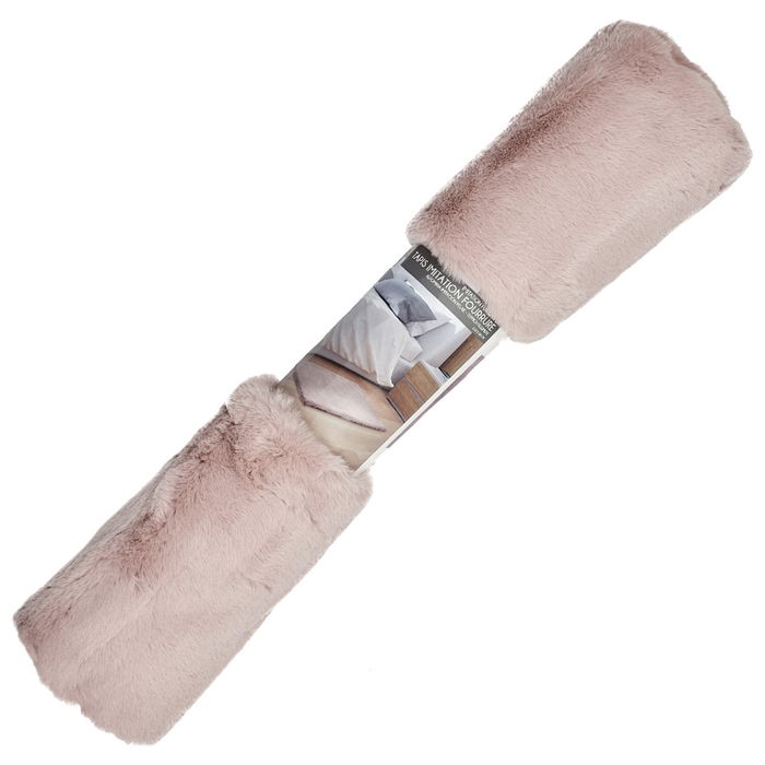 Home Deco Factory Alfombra Rosa 110x60 cm Pelo Imitación Poliéster Suave Home Deco Factory Alfombra Rosa 110x60 cm Pelo Imitación Poliéster Suave