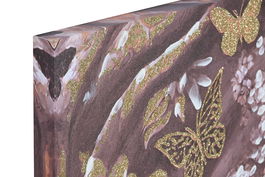 DKD Home Decor Cuadro Colonial Africana Beige Azul Lienzo MDF 3 x 100 x 70 cm (2 Unidades)