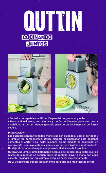 Quttin Multi Cortador de Vegetales de 6 piezas