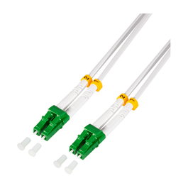 LogiLink Patch cord de fibra blindada Steel OS2, Duplex LC/APC - LC/APC, 7,5 m