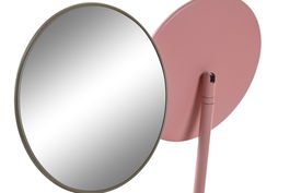 DKD Home Decor Espejo Basicos Melocoton Verde Metal Cristal 15 x 27 x 15 cm (4 Unidades)