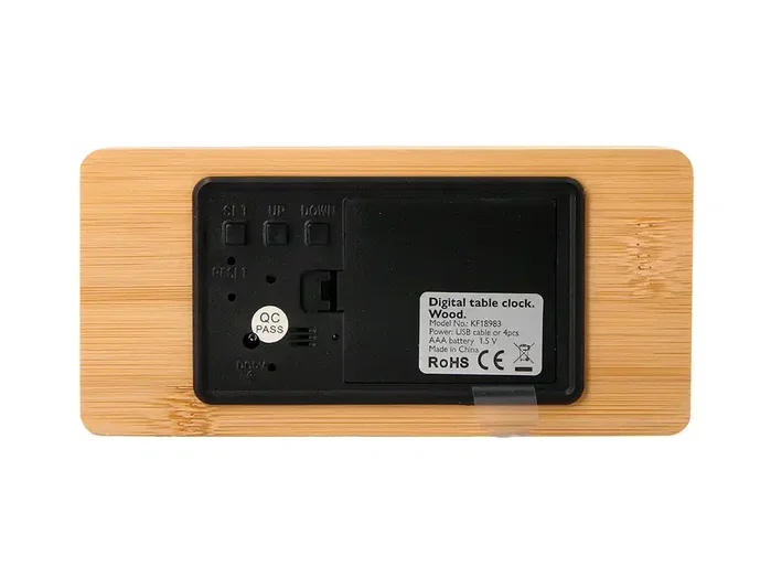 Q-connect Reloj Digital Sobremesa con Temperatura y 3 Alarmas 150x45x70mm Q-connect Reloj Digital Sobremesa con Temperatura y 3 Alarmas 150x45x70mm