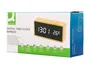 Q-connect Reloj Digital Sobremesa con Temperatura y 3 Alarmas 150x45x70mm