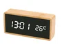 Q-connect Reloj Digital Sobremesa con Temperatura y 3 Alarmas 150x45x70mm