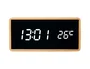 Q-connect Reloj Digital Sobremesa con Temperatura y 3 Alarmas 150x45x70mm