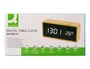 Q-connect Reloj Digital Sobremesa con Temperatura y 3 Alarmas 150x45x70mm
