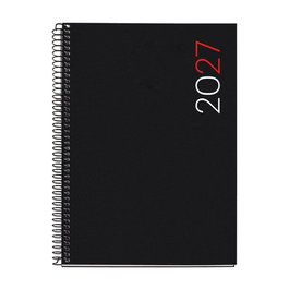 MIQUELRIUS Agenda Anual 2027 Basic City con Espiral Negro