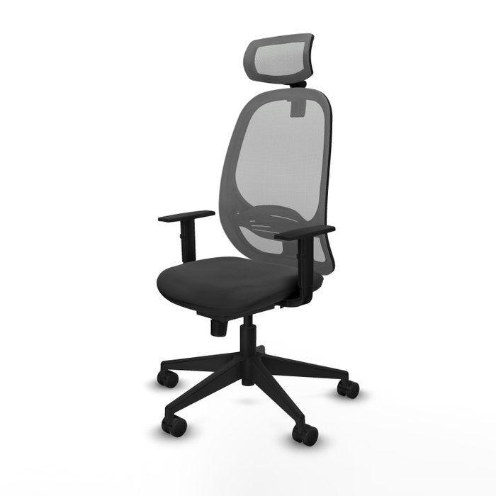 PIQUERAS Y CRESPO Silla de oficina Cilanco con mecanismo Sincro, Gris