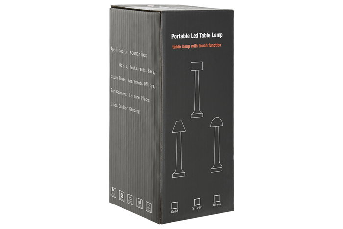 DKD Home Decor Lámpara de Sobremesa LED Recargable Táctil Surtida