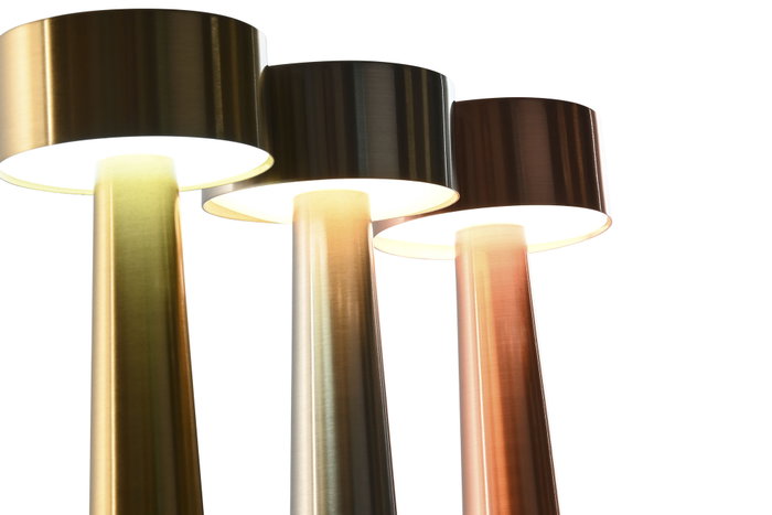 DKD Home Decor Lámpara de Sobremesa LED Recargable Táctil Surtida