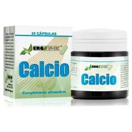 ERGONAT Calcio Ergosphere 50 Capletas Complemento Alimenticio para la Salud de los Huesos