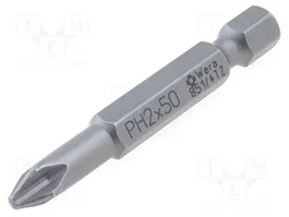 WERA Punta de destornillador Phillips PH2 TORSION 50 mm