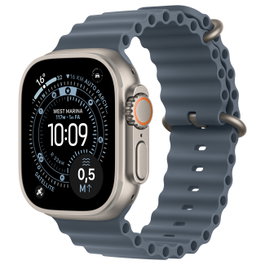 Apple Watch Ultra 3 49mm Titanio Natural con Correa Ocean Azul