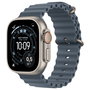 Apple Watch Ultra 3 49mm Titanio Natural con Correa Ocean Azul