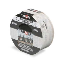 TARGET Cinta adhesiva reflectante blanca de 50 mm x 25 m