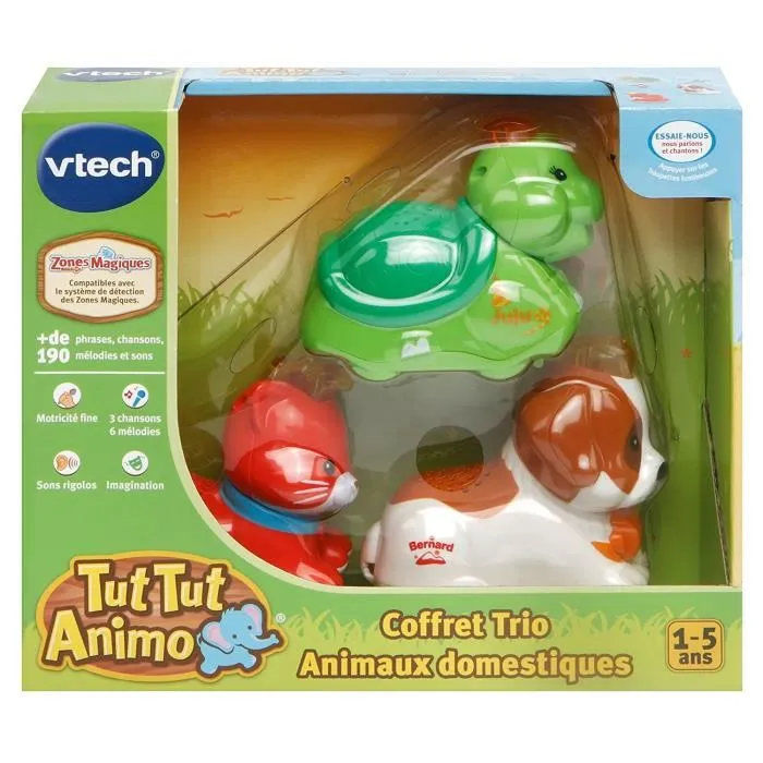Vtech Tut Tut Animo Conjunto Trío Nacional 2 Animales Domésticos Idioma Francés Vtech Tut Tut Animo Conjunto Trío Nacional 2 Animales Domésticos Idioma Francés