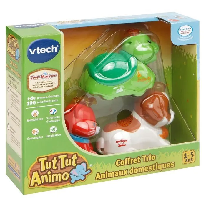 Vtech Tut Tut Animo Conjunto Trío Nacional 2 Animales Domésticos Idioma Francés Vtech Tut Tut Animo Conjunto Trío Nacional 2 Animales Domésticos Idioma Francés