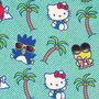 Karactermania Bolsa de Playa Soleil Hello Kitty Palms 52 x17 x37 cm Turquesa Poliéster para Niñas