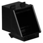 EFB Elektronik Blindaje RJ45 Negro RAL9011 para salidas Keystone, Pack de 100