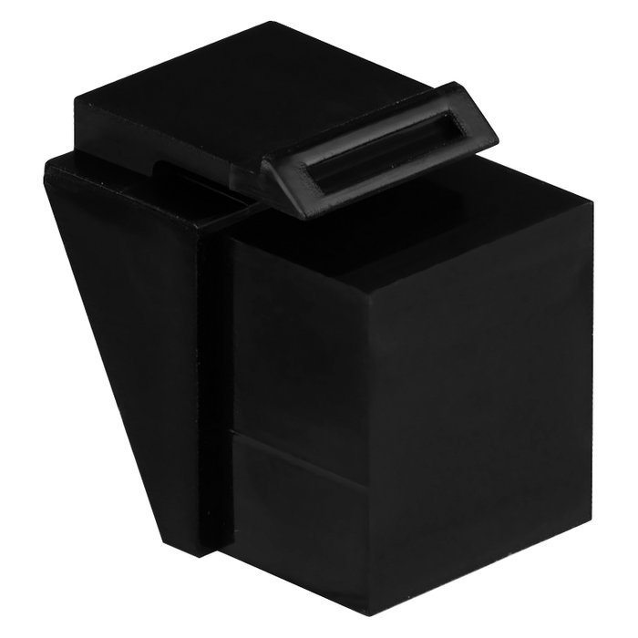 EFB Elektronik Blindaje RJ45 Negro RAL9011 para salidas Keystone, Pack de 100