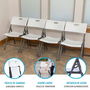 Lifetime Silla plegable pack de 4 50x58x83 cm