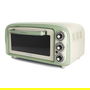 Ariete 979/04 Mini Horno Eléctrico 18 Litros Vintage Verde con Función Estática, Temporizador y Temperatura Regulable hasta 230°C, Incluye Parrilla y Bandeja
