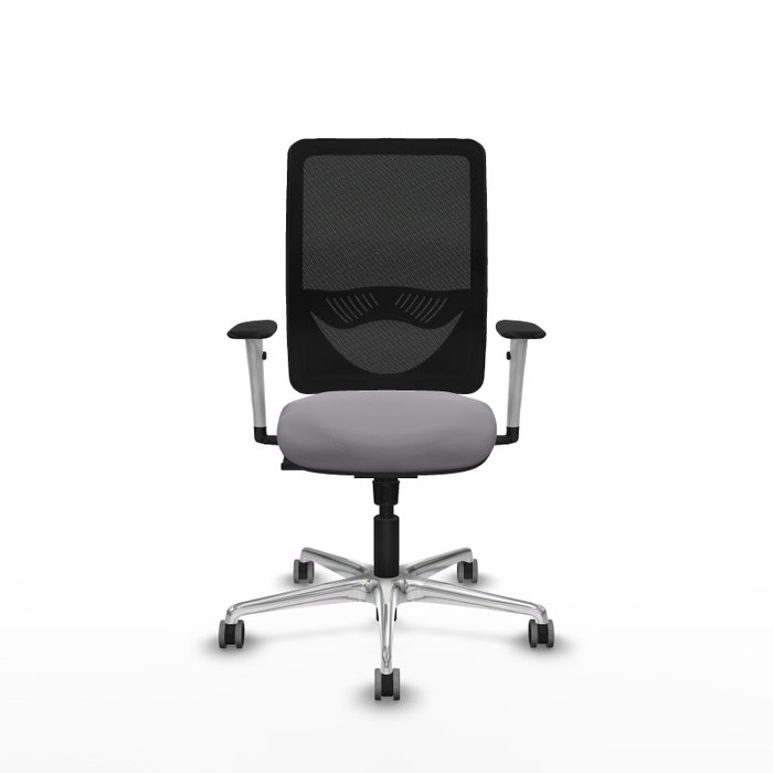 PIQUERAS Y CRESPO Silla de oficina Zulema Gris y Negro con mecanismo Sincro