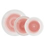 Quid Vajilla de Porcelana Rose Velvet Neo de 18 Piezas en Rosa