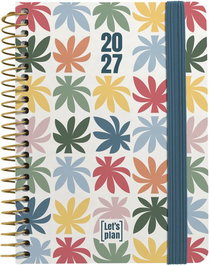 GRAFOPLAS Agenda Anual 2027 Design con Espiral, Tapa Extra y Goma A6