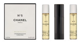 Chanel Nº 5 Eau de Toilette Set de 3 Vaporizadores de Bolso de 20 ml