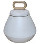 DKD Home Decor Tibor Terra Cotta Mango 25x25x28 Natural Blanco
