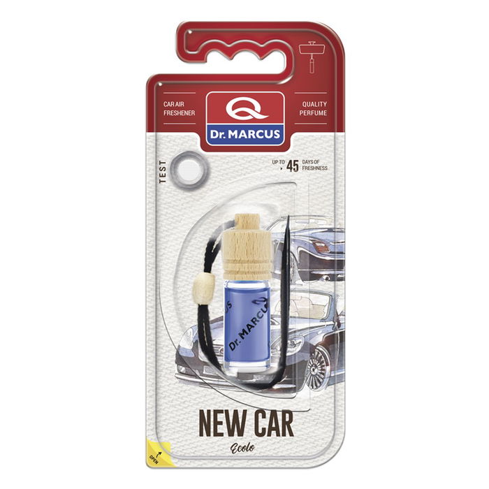 Ambientador para Coche Dr Marcus Ecolo Coche Nuevo 4,5 ml Madera Cristal Fragancia Colgante 4 Piezas