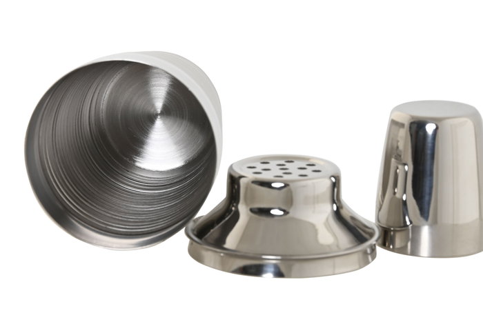DKD Home Decor Set de Cóctel 7 Piezas Inox Grabado Plateado