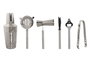 DKD Home Decor Set de Cóctel 7 Piezas Inox Grabado Plateado