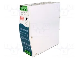 Mean Well SDR-Serie 12V 120W para carril DIN