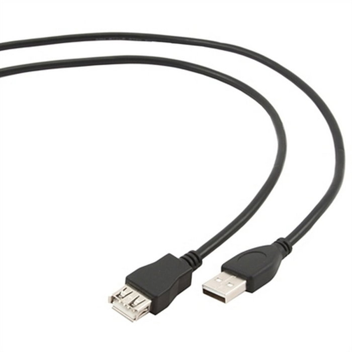 GEMBIRD Cable de Extensión USB 2.0 A/A 1,8m Negro CCP-USB2-AMAF-6