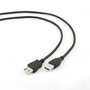 GEMBIRD Cable de Extensión USB 2.0 A/A 1,8m Negro CCP-USB2-AMAF-6