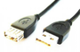 GEMBIRD Cable de Extensión USB 2.0 A/A 1,8m Negro CCP-USB2-AMAF-6