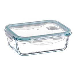 Kozina Fiambrera de borosilicato rectangular hermética 1040 ml