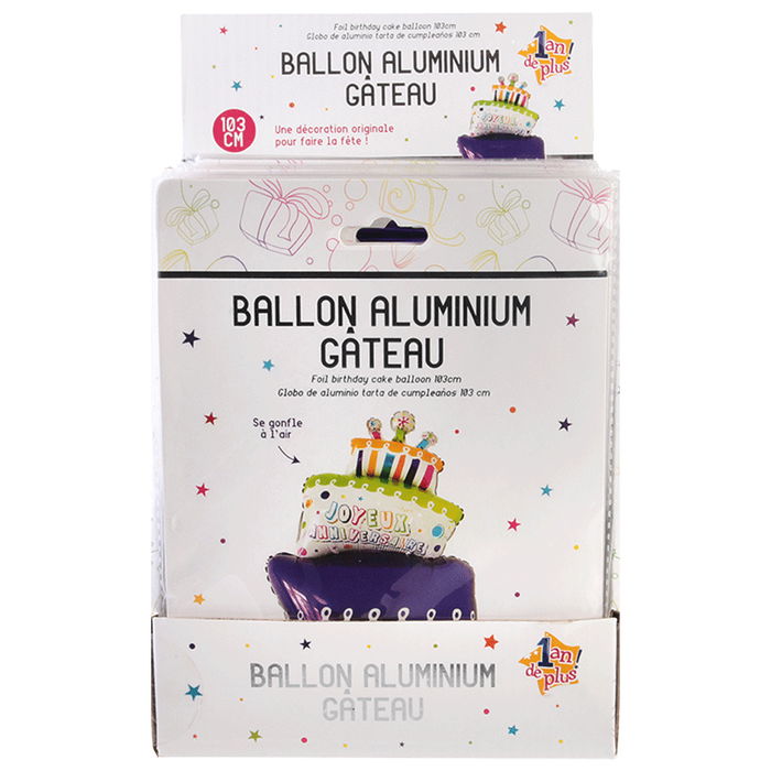 Party Time Globo Tarta Cumpleaños 103 CM