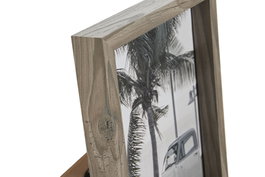 DKD Home Decor Marco de Fotos 15x20 MDF Cristal Gris