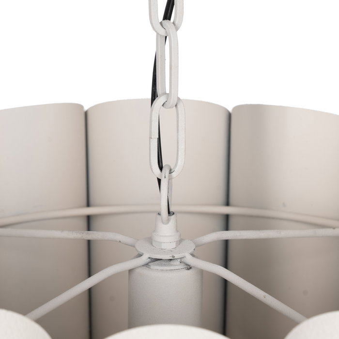 Lámpara Techo Blanco Metal Iluminación 61 X 61 X 27 cm