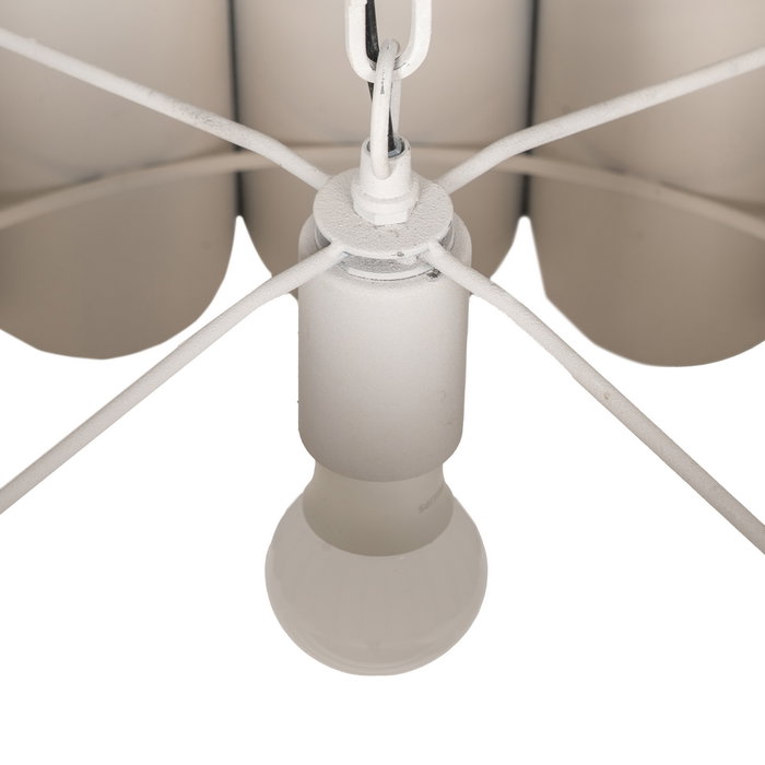 Lámpara Techo Blanco Metal Iluminación 61 X 61 X 27 cm